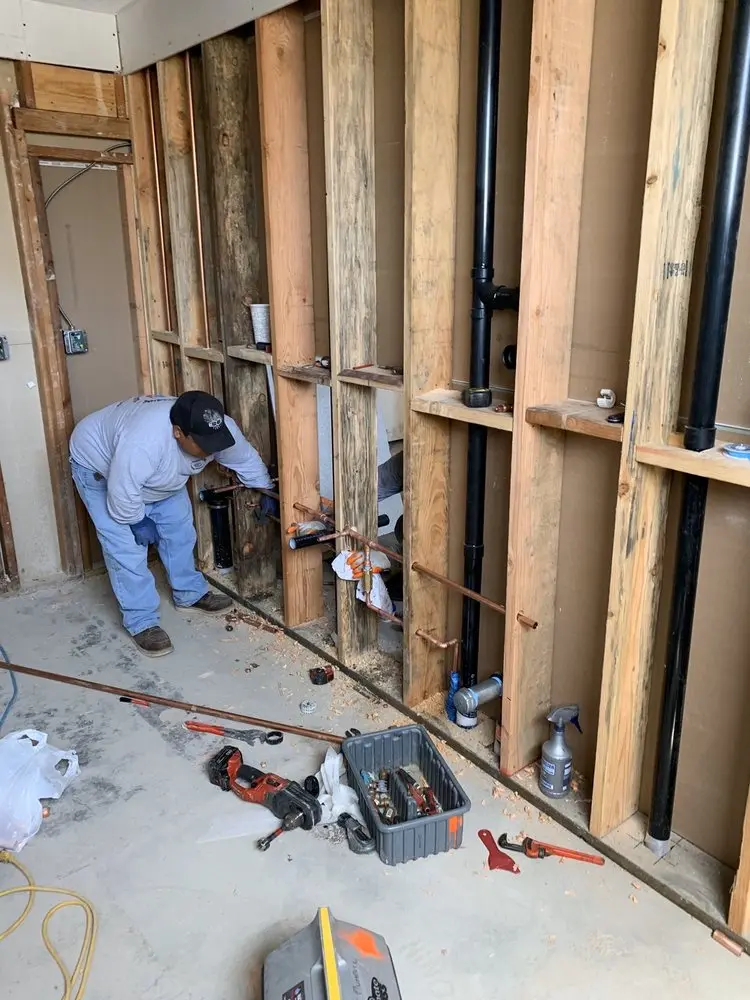 Commercial rough-in plumbing for Gas Line Repair in Centennial